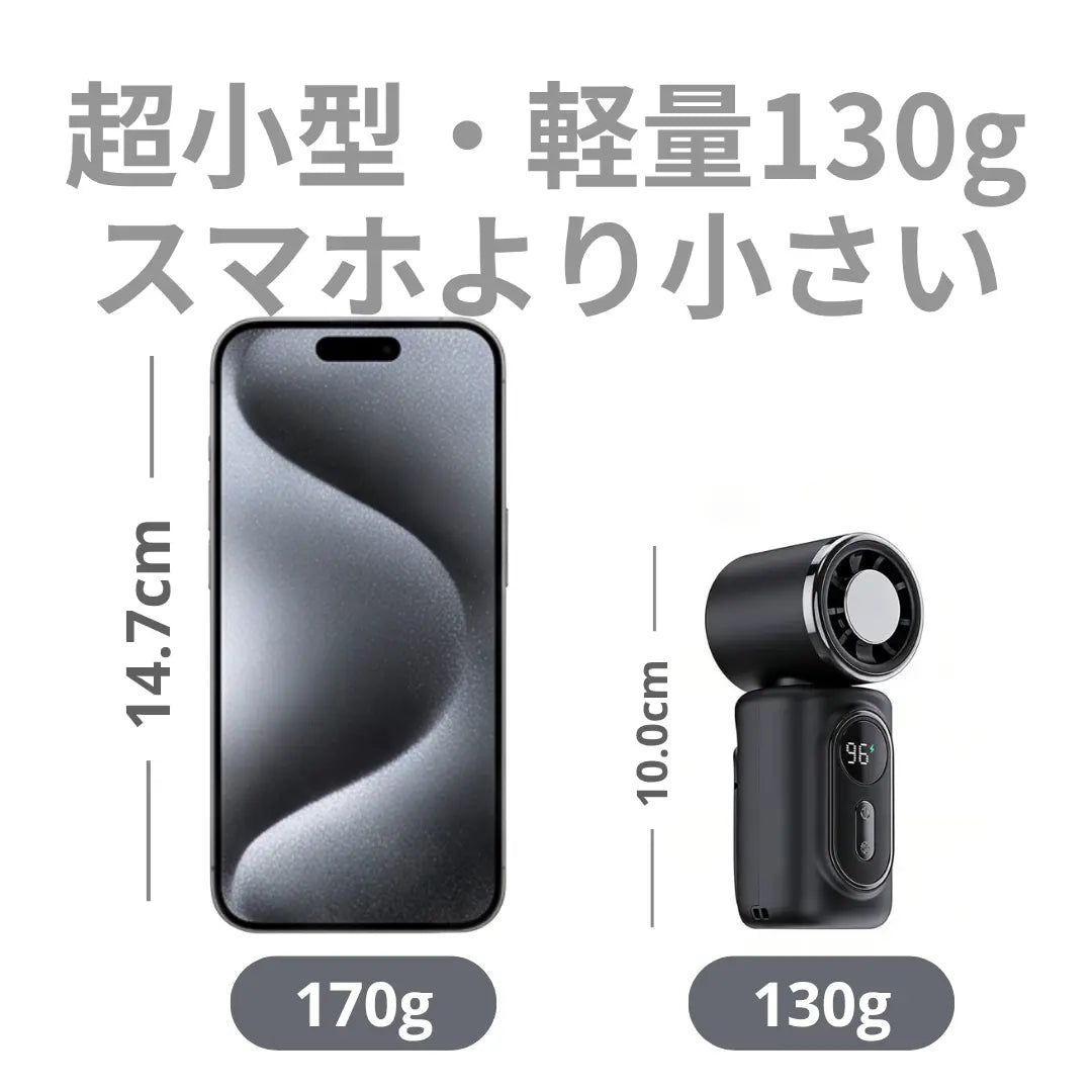 手で持たないミニ扇風機™ 冷却プレート搭載クリップ式