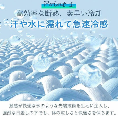 氷涼ポンチョ5秒で-15℃冷感