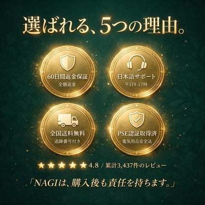 NAGI Suzukaze™ ポータブル半導体冷却クリップファン