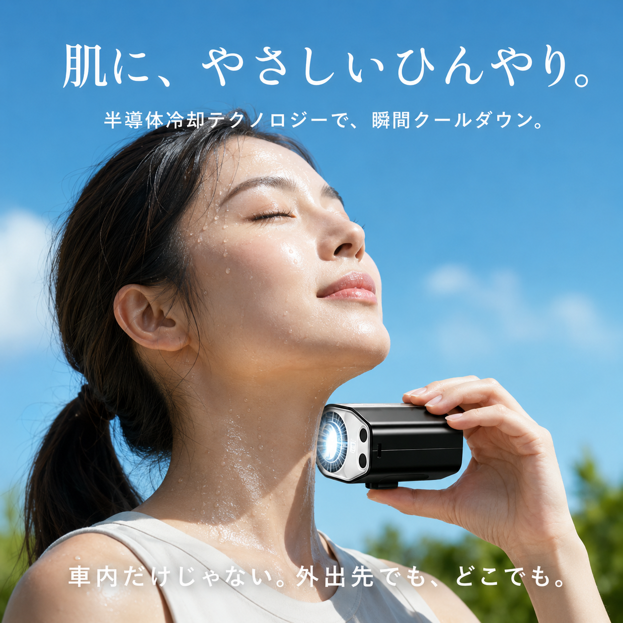 「瞬間冷却クリップファン｜半導体冷却プレート搭載」